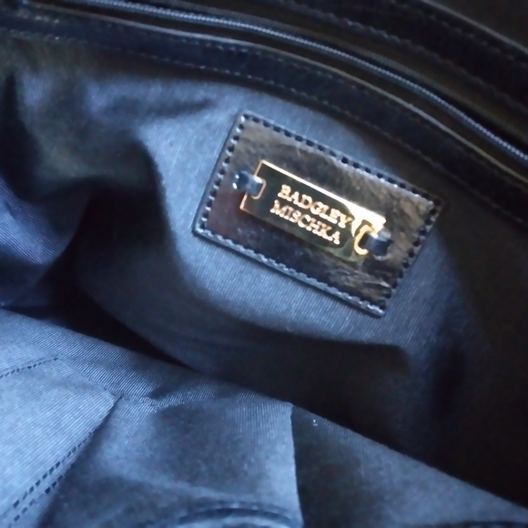 Badgley Mischka Tote black leather - Picture 5 of 7